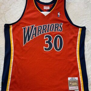 Golden State Warriors Steph Curry #30 2009-2010 Orange Swingman Jersey